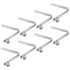 PATIKIL 8 Pack 8x6.5mm Kayak Paddle Snaps, Steel Button Locking Tube Spring Clips for Camping Awning Tent Pole