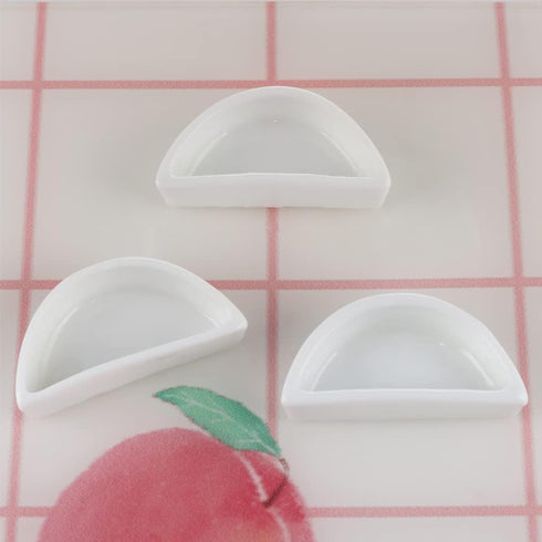 6 Pcs Spider Micro Water Bowl, Mini Ceramic Dish for Hermit Crab and Tarantula Feeding