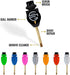 Skinny Golf Pocket Caddie 4-in-1 Tool - Divot Tool, Ball Marker, Scrub Brush, Groove Cleaner Golf Accessory