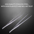 2 Pack Extra Long Handle Aquarium Tweezers, Stainless Steel Straight and Curved Tongs for Fish Tank Plants
