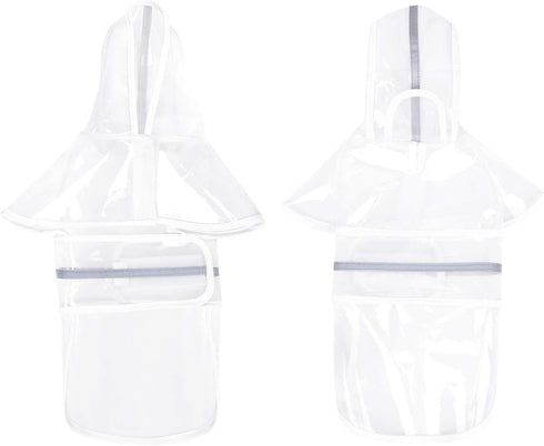 HDE Dog Raincoat Jacket - Reflective Adjustable Hooded Pet Poncho Rain Coat for Small to X-Large Dogs