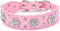 Rhinestone Dog Collar - Cute Flower Bling Collar for Cats and Dogs - Adjustable Sizes Small Medium Large (Pink, M)