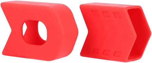 VGEBY 1Pair Crank Protector, Silicone Crank Case Cover for Bike Accessory (Red)