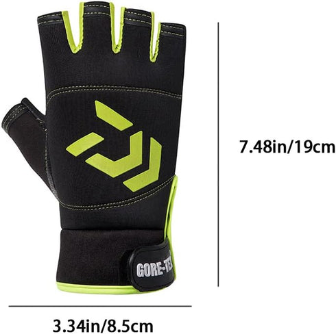 Fishing Gloves, UV Protection Fingerless Gloves for Men and Women for Fishing, Rafting, Cycling, Running
