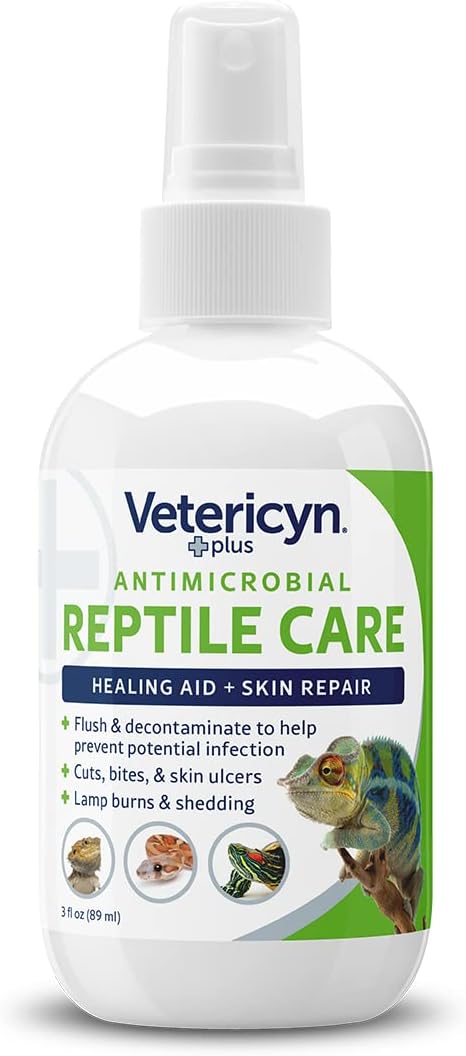 Vetericyn Plus Reptile Wound Care Spray, 3 Ounces, Helps Care for Reptile Wounds, Scale Rot, Lamp Burns