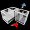 2 Pcs Aquarium Hatchery Net, Nylon Mesh Fish Fry Isolation Box with Breeder Box Separation Net