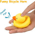 NEKRASH Duck Bike Bell, Rubber Duck Bicycle Accessories with LED Light, Cute Handlebar Horns for Kids