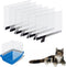 Oncpcare 6 Pack Cat Litter Box Pee Shields, High Side Open Top Kitty Litter Pan Shield, Keep Litter in The Pan