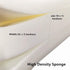NGT New Guide Steps Yoga Bolster Pillow for Meditation, Rectangular Foam Cushion with Washable Suede Pillowcase
