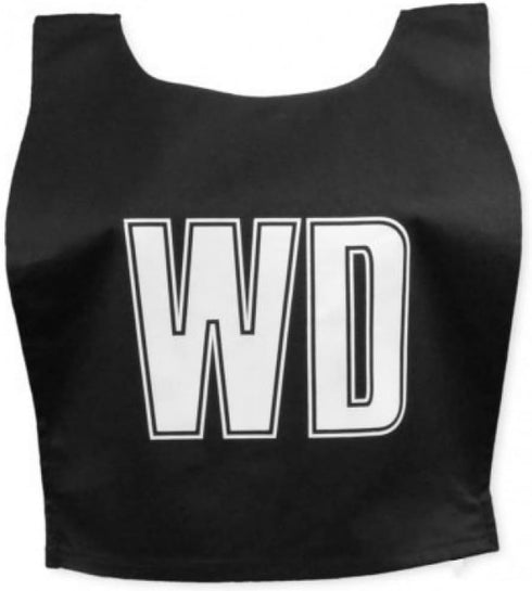 Carta Sport Carta TBNB White Football Lettered Netball Bibs Medium Black, One Size