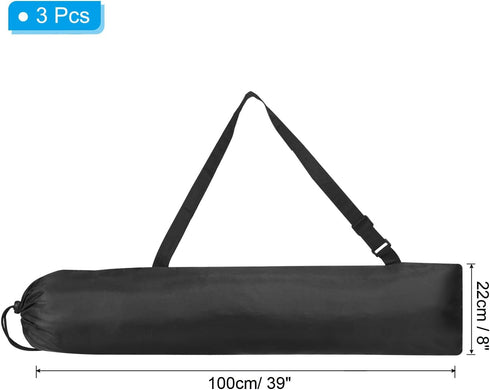 38x8 Inch 3 Pack PATIKIL Camp Chair Replacement Bag, Nylon Folding Camping Chair Carry Bag Tripod Case Bag with Handle