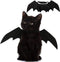 Pet Cat Bat Wings for Halloween Party Decoration, Puppy Collar Leads Cosplay Bat Costume Accessories
