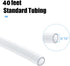 AQUANEAT 40 Feet Aquarium Tubing, Standard 3/16” Airline Tubing for Fish Tank Air Pump