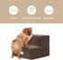Friends Forever Milo Folding Dog Stairs, 2 Steps, Indoor Premium Foam Pet Steps, Machine Washable Removable Cover -