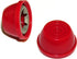Hub Caps for Bike/TRIKES - Compatible with Popular Red Wagon Brand, fits 3/8 Axle Diameter (Red)