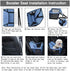 Lyricalife Pet Car Seat, Sturdy Reinforced Structure, Shortened Leash with Metal Snap Hook, Loops for Seat Belt