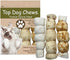 Top Dog Chews – 9” – 11" Variety 3 Pack, Roasted Buffalo Beef Cheek Roll, Bully Dust Sprinkles, Chicken Wrapped