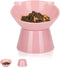 Detachable Elevated Cat Bowls, 15° Tilted Raised Anti-Vomiting Cat Food Dishes, Adjustable for Adult Kittens