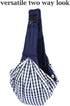Pet Dog Sling Carrier, Adjustable Hands-Free Reversible Pouch Bag with Pocket and Safety Belt for Small Dogs and Cats