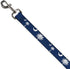 Dog Leash 4 Feet Long South Carolina Flags Scattered 1.0 Inch Wide