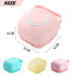 Pink Dog Bath Brush, Silicone Rubber Grooming Brush for Short & Long Haired Dogs and Cats