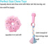 Large Goose Puppy Toys, Squeaky Crinkle Duck Dog Chew Toys for Small Medium Breeds, Puppy Teething Toys, Pink (4 Pack)