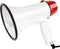 MyMealivos Portable Megaphone Bullhorn, 20 Watt Power Speaker with Voice and Siren Modes, Volume Control (White & Red)