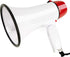 MyMealivos Portable Megaphone Bullhorn, 20 Watt Power Speaker with Voice and Siren Modes, Volume Control (White & Red)