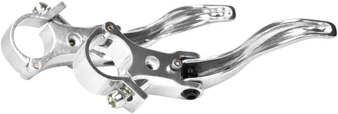 ZJchao Bike Brake Lever, 1Pair 24mm Aluminum Alloy Handlebars Bar Handle, Mountain Cycling Accessory