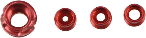 HNZMDY 37/45 3 Degree Aluminum Hooded Peep Sight Compound Bow Housing Aperture Kit with Size Inner Core