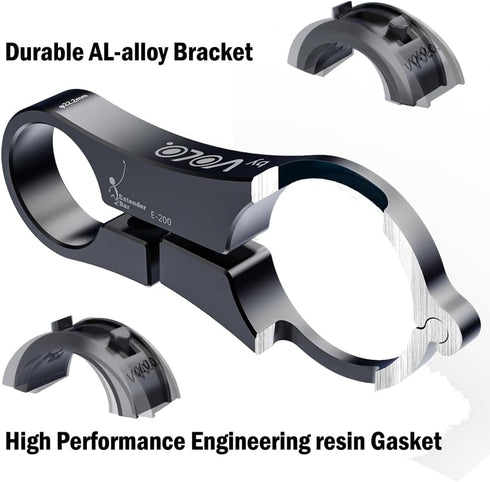 Volo Extender BAR - Aluminum Bike Handlebar Extender for Mounts, GPS, Headlights (85mm)