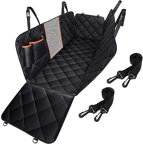 Generic PawComfort Deluxe Dog Car Seat Cover, Quilted Black Waterproof Pet Protector, Universal