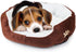 Cute Paw Print Comfortable Pets Dog Cats Nest Mat Pad - Soft Fleece Bed (Coffee)