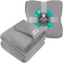 40x60 PetAmi Waterproof Dog & Cat Blanket, Pee Proof for Couch, Reversible, Soft Fleece, Washable, Light Gray