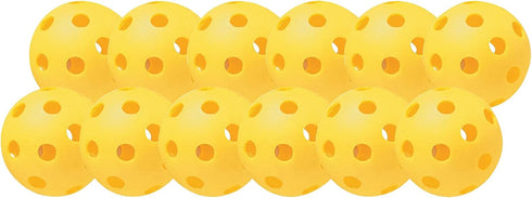 Champion Sports 9" Hollow Plastic Baseballs Lightweight, Durable Practice Balls for All