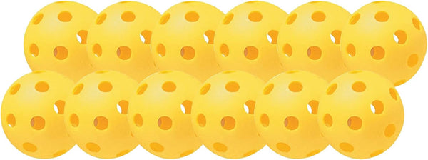 Champion Sports 9" Hollow Plastic Baseballs Lightweight, Durable Practice Balls for All