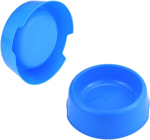 16 PCS Pet Plastic Bowls - Dog and Cat Supply Plastic Food Feeding Water Dish Bowl Feeder