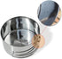 pistro Set 2 Backpacking Camping Pots and Pans Person, Stainless Steel Cookware with Foldable Handle, Portable Pot
