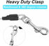 4/6FT Chew Proof Cable Slip Lead Dog Leash with Reflective Soft Nylon Handle for Small Medium Dogs Training (6ft)