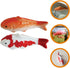 Toddmomy 2pcs Ceramic Floating Fish, Aquarium Goldfish Koi Fish Figurines for Fairy Garden, Pond, Underwater Decor