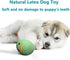 SCHITEC 8 Pack Squeaky Dog Toys, Soft Animal Rubber Interactive Fetch Ball Set, 2.5” Bouncy Egg for Small Medium Pets