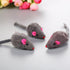 pawstrip Rabbit Fur Cat Toys, Interactive Mouse with Rattle, 12Pcs Realistic Squeaky Cat Toys