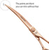 Fenice Peak Curved Dog Grooming Scissors, Champagne Gold 440C Stainless Steel, Professional Pet Cutting Shears for