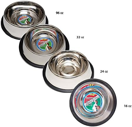 Hilo Stainless Steel Non-Skid Pet Feeding Dish - 32 oz