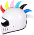 Katutude 2 Pcs Helmet Devil Horns with Suction Cups, Motorcycle Helmet Decoration, 3D Car Hood Stickers