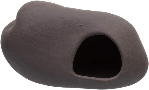 Cichlid Stone Decoration, Plecoceramics Aquarium Cave for Betta, Small Fish - Fish Tank Hideaway Decor (Stone Small)