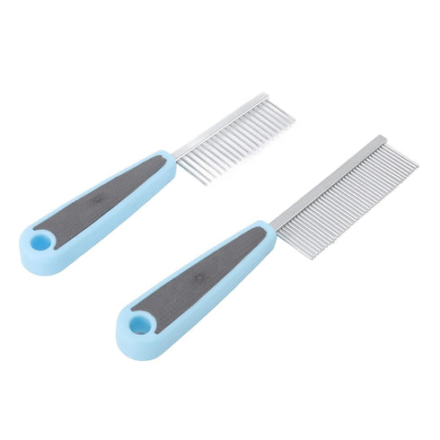 Dog Brush Comb Set - 8 in 1 Multifunction Deshedding and Dematting Comb Kit for Cats and Dogs