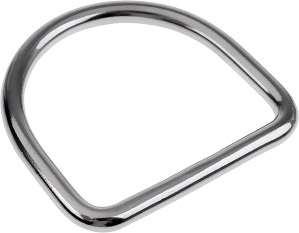 Straight D Ring, Stainless Steel for Scuba Gear, Metal Weight Belt Holder