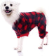 SCENEREAL Dog Pajamas for Small to Large Dogs, Warm Puppy Onesie Outfits for Winter Christmas - Dog Jammies Pjs
