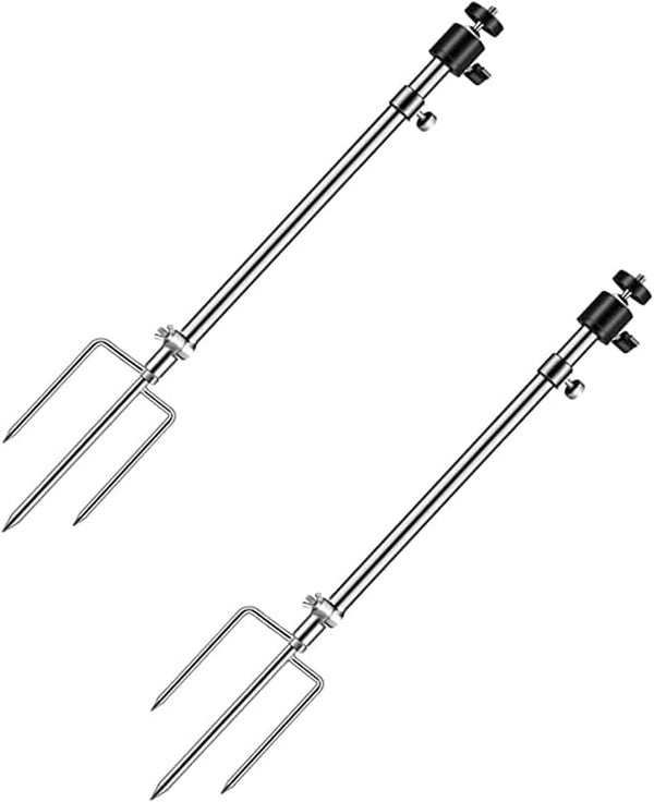 Trail & Game Camera Stand Mounts, Thick Foldable Stainless Steel Bracket, 360° Adjustable (2 Pack)